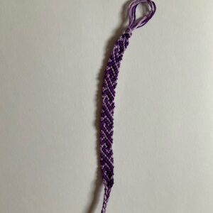 Handmade Purple Friendship Bracelet